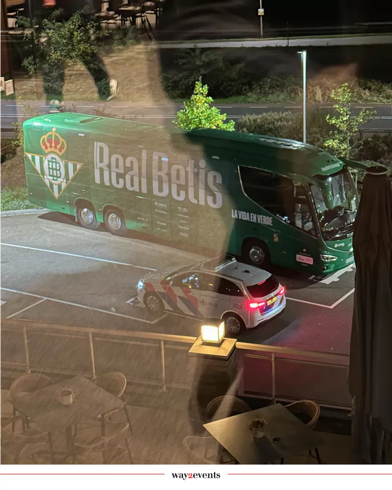 Real Betis Sevilla in Belgium - handled by way2events